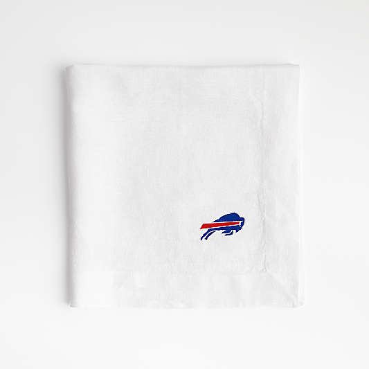 NFL Buffalo Bills Marin White EUROPEAN FLAX ™-Certified Linen Napkin, Set of 4