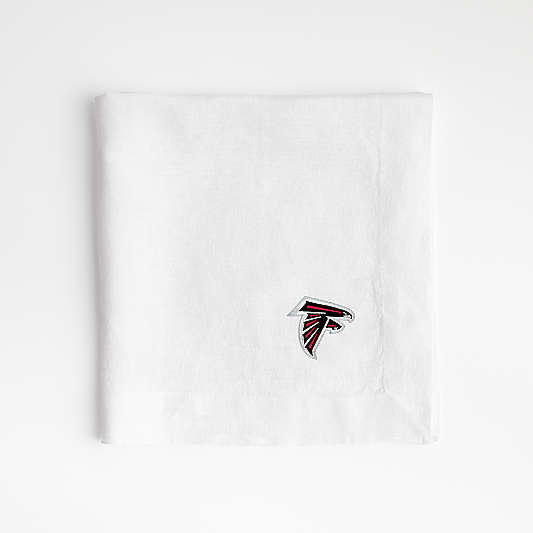 NFL Atlanta Falcons Marin White EUROPEAN FLAX ™-Certified Linen Napkin, Set of 4