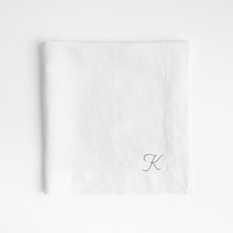 Marin White European Flax ®-Certified Linen Napkin