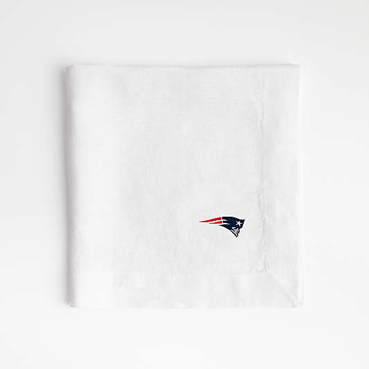 NFL New England Patriots Marin White EUROPEAN FLAX ™-Certified Linen Napkin, Set of 4