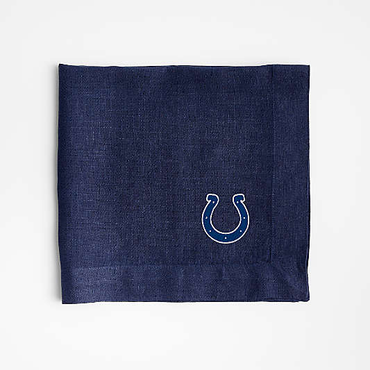 NFL Indianapolis Colts Marin Deep Indigo EUROPEAN FLAX ™-Certified Linen Napkin, Set of 4