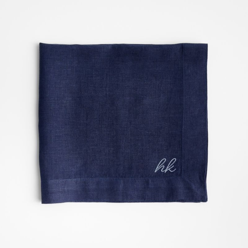 Marin Deep Indigo EUROPEAN FLAX ™-Certified Linen Napkin - image 7 of 11