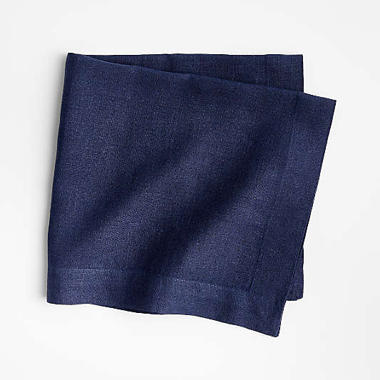 Marin Deep Indigo EUROPEAN FLAX ™-Certified Linen Napkin