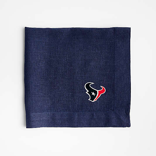 NFL Houston Texans Marin Deep Indigo EUROPEAN FLAX ™-Certified Linen Napkin, Set of 4