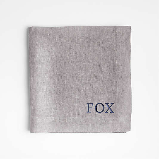 Marin Metal Grey EUROPEAN FLAX ™-Certified Linen Napkin