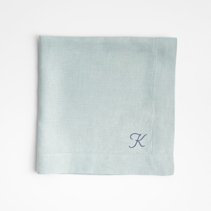 Marin Quiet Blue EUROPEAN FLAX ™-Certified Linen Napkin - image 3 of 11