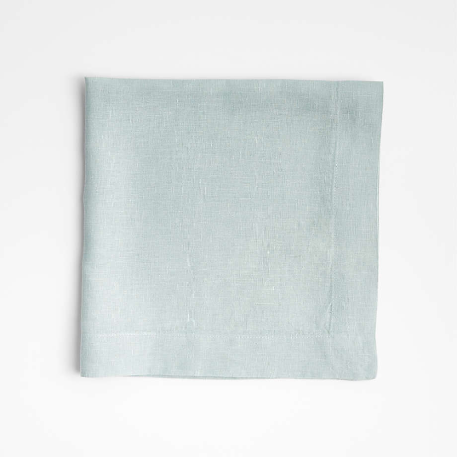 Marin Sea Blue Linen Napkins, Set of 8 + Reviews