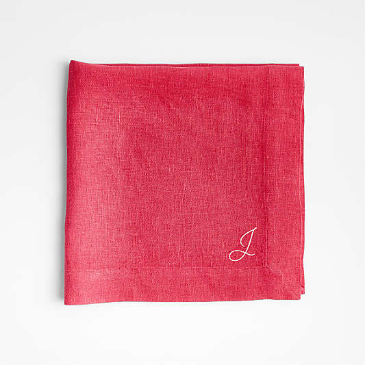 Marin Summer's Pink European Flax ®-Certified Linen Napkin