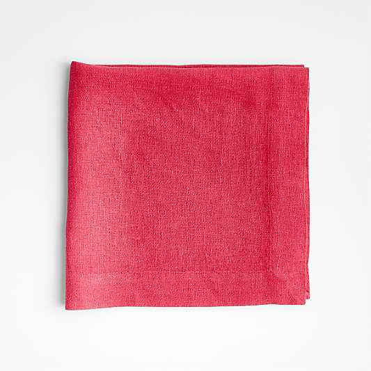 Marin Summer's Pink European Flax ®-Certified Linen Napkin