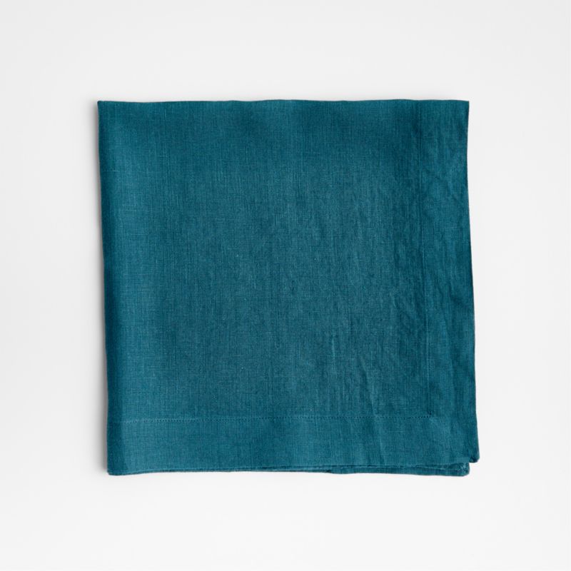 Marin Sea Blue Linen Napkin - image 5 of 11