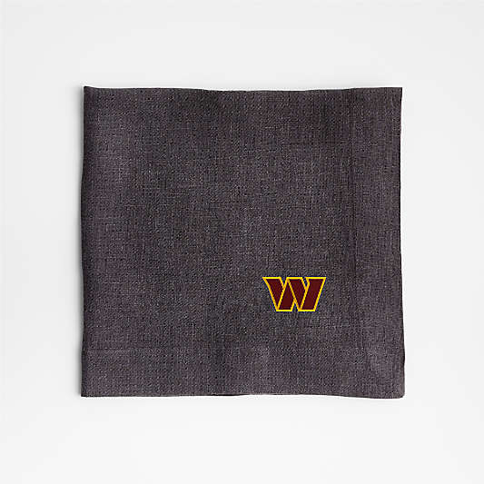 NFL Washington Commanders Marin Storm Grey EUROPEAN FLAX ™-Certified Linen Napkin, Set of 4
