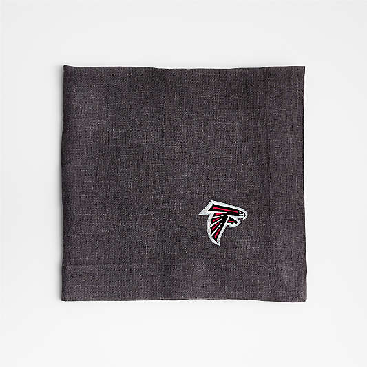 NFL Atlanta Falcons Marin Storm Grey EUROPEAN FLAX ™-Certified Linen Napkin, Set of 4