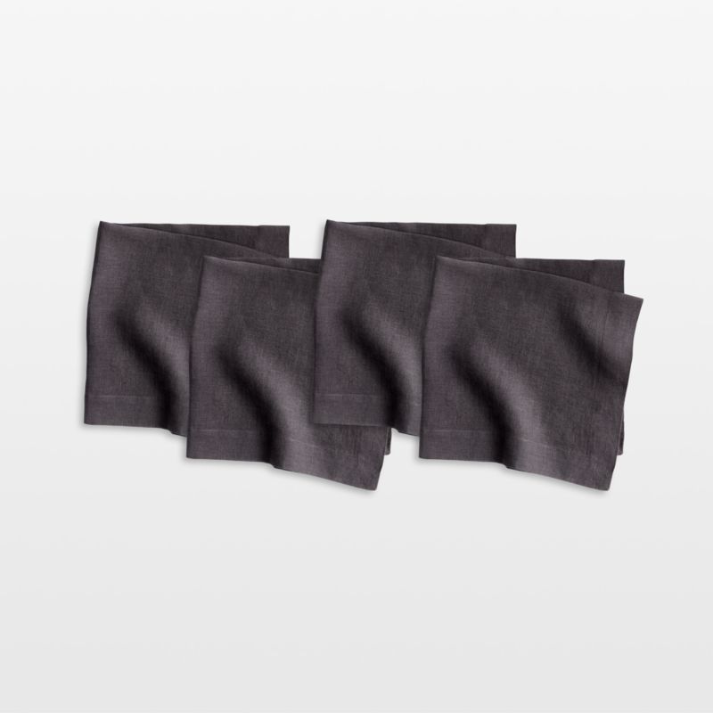 Marin Storm Grey EUROPEAN FLAX ™-Certified Linen Napkin, Set of 4 - image 0 of 10