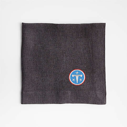 NFL Tennessee Titans Marin Storm Grey EUROPEAN FLAX ™-Certified Linen Napkin, Set of 4