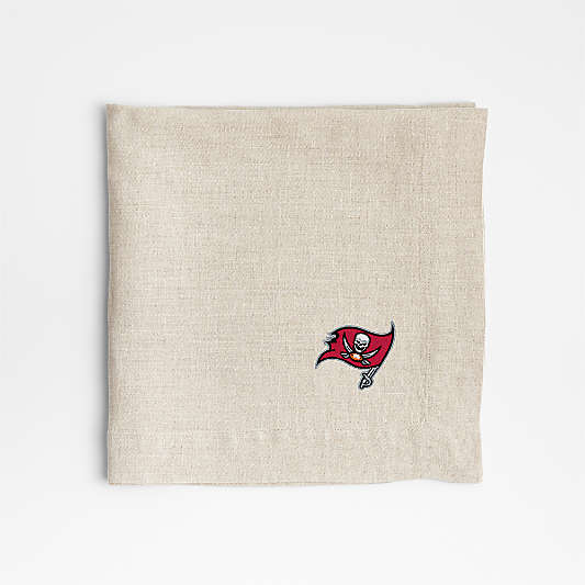 NFL Tampa Bay Buccaneers Marin Natural EUROPEAN FLAX ™-Certified Linen Napkin, Set of 4