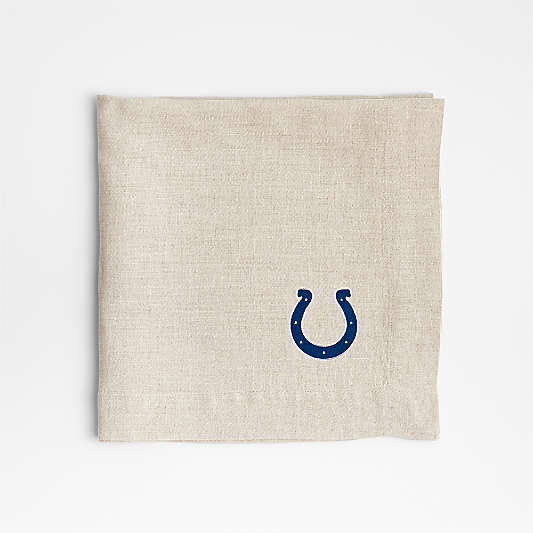 NFL Indianapolis Colts Marin Natural EUROPEAN FLAX ™-Certified Linen Napkin, Set of 4