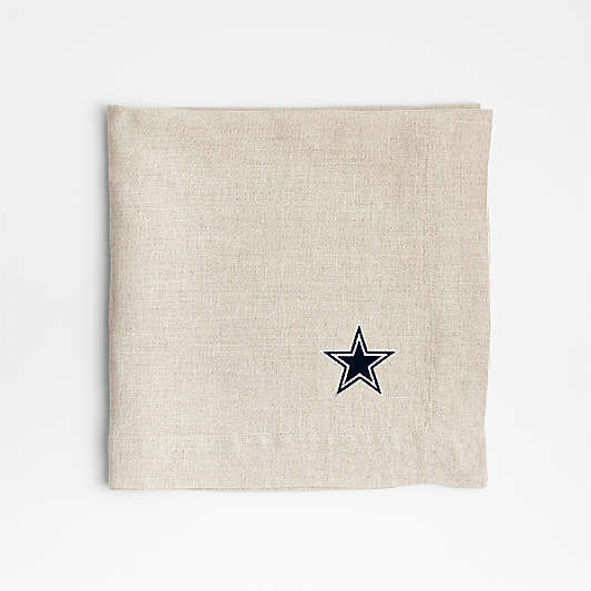 NFL Dallas Cowboys Marin Natural EUROPEAN FLAX ™-Certified Linen Napkin, Set of 4