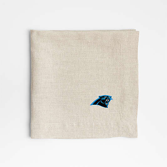 NFL Carolina Panthers Marin Natural EUROPEAN FLAX ™-Certified Linen Napkin, Set of 4