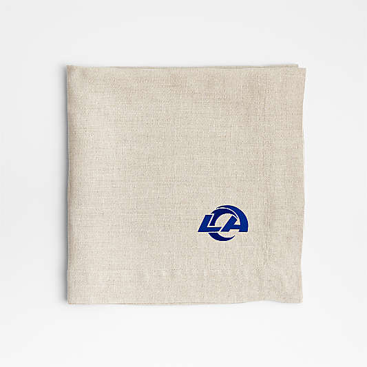 NFL Los Angeles Rams Marin Natural EUROPEAN FLAX ™-Certified Linen Napkin, Set of 4
