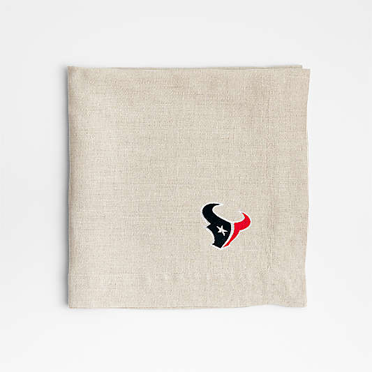 NFL Houston Texans Marin Natural EUROPEAN FLAX ™-Certified Linen Napkin, Set of 4