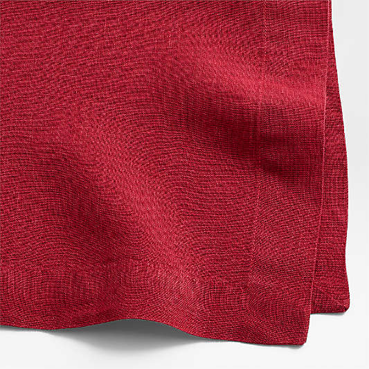 Marin Luminous Red EUROPEAN FLAX ™-Certified Linen Dinner Napkin