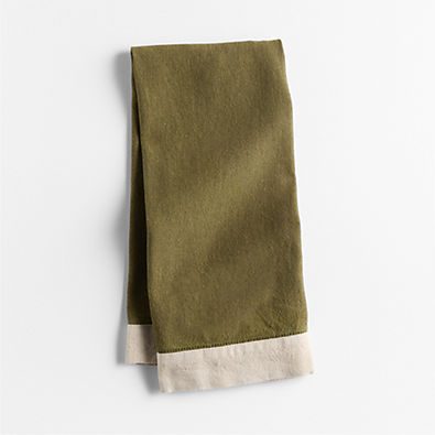 View Marin Desert Green Linen Blend Kitchen Towel details
