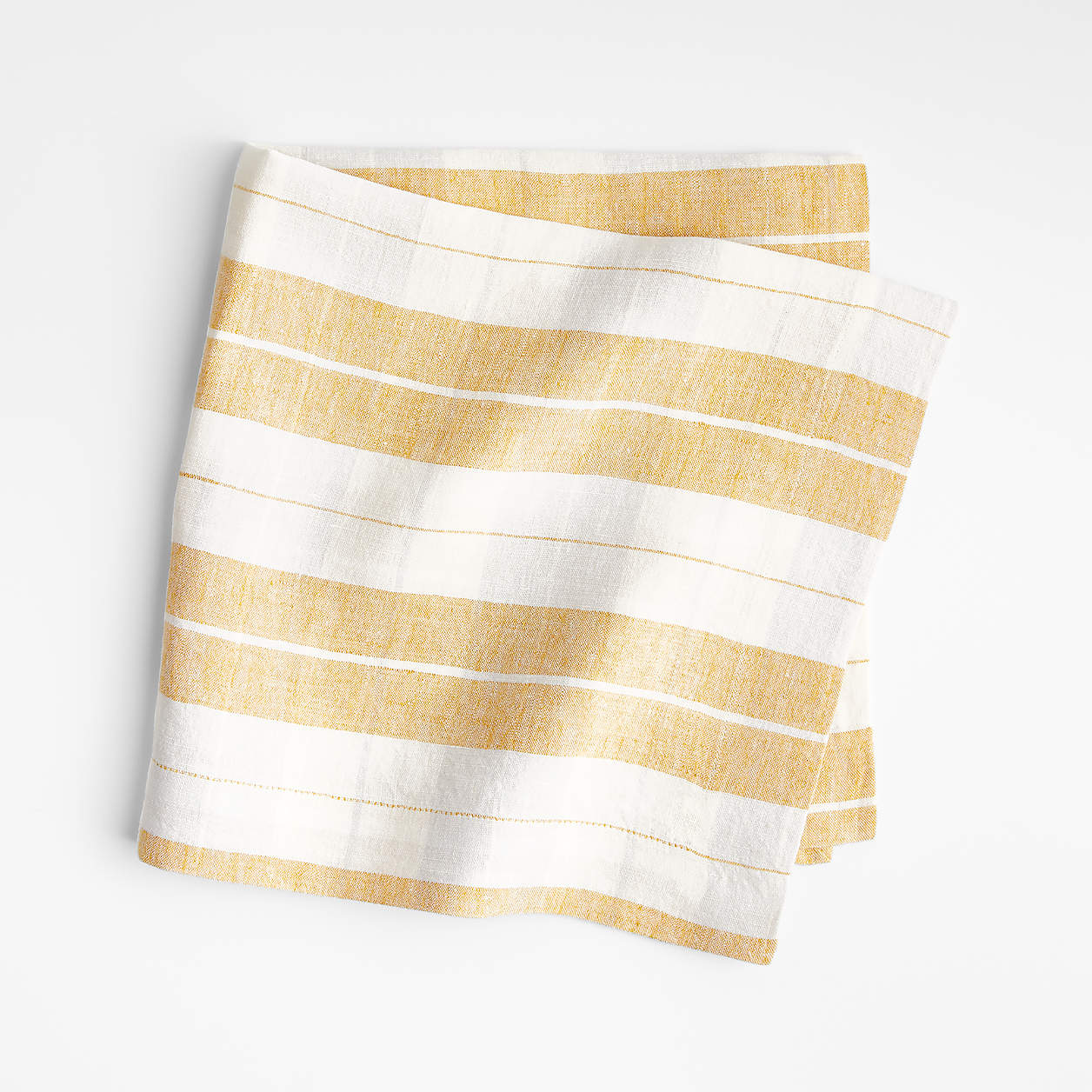 Marin Yellow Plaid Autumn Fall Linen Napkin + Reviews Crate & Barrel