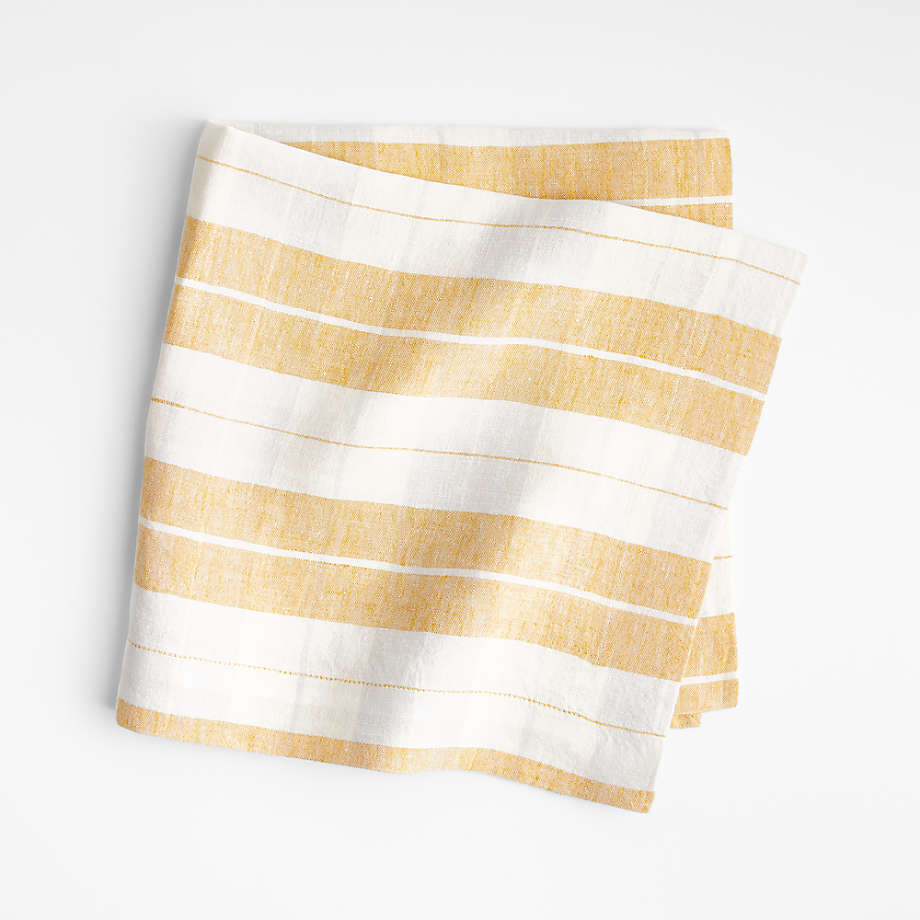 Yellow Plaid Dish Towel with Fringe + Reviews