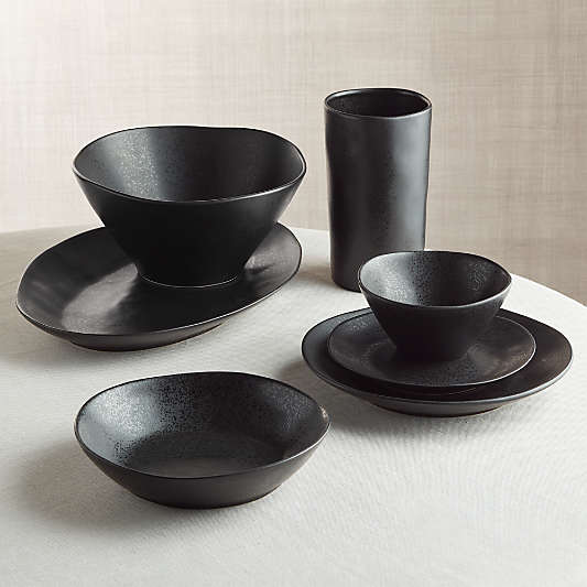 Marin Matte Black Serving Bowl