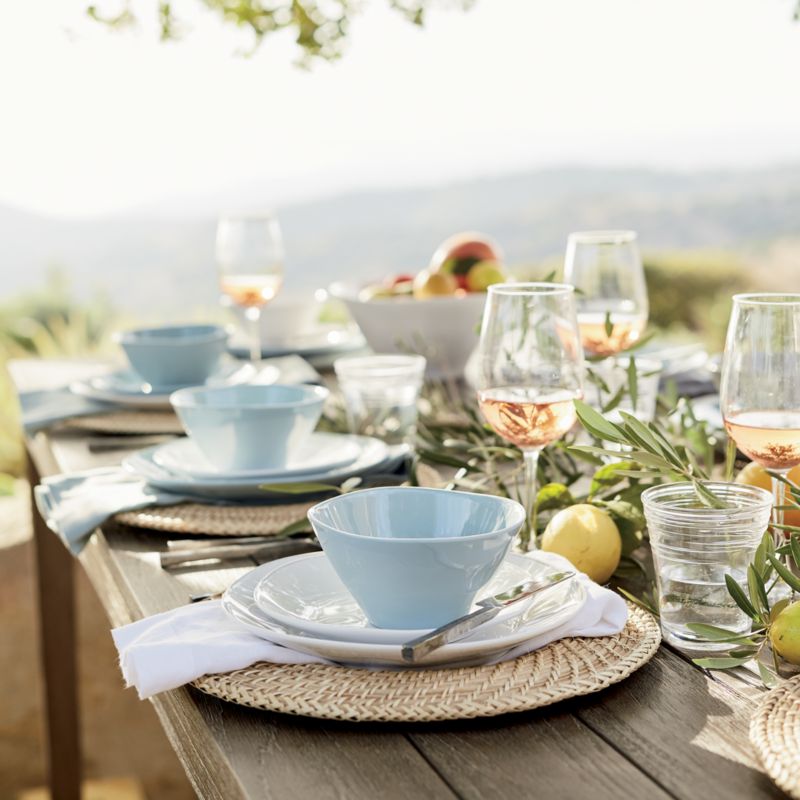 Marin White Outdoor Melamine Dinner Plate - image 1 of 12