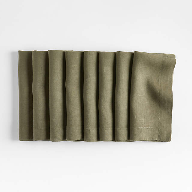 Marin Pine Green Linen Napkin, Set of 4 + Reviews