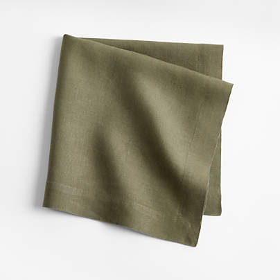 Marin Desert Green EUROPEAN FLAX ™-Certified Linen Napkin