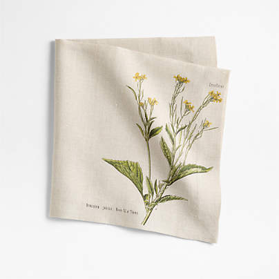 Marin Mustard Flower EUROPEAN FLAX ™-Certified Linen Napkin