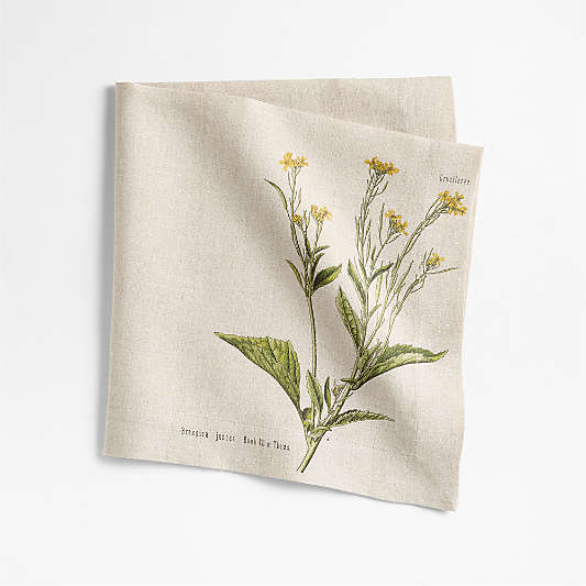 Marin Mustard Flower EUROPEAN FLAX ™-Certified Linen Napkin