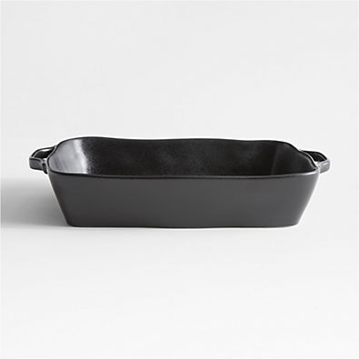 View Marin Large Matte Black Ceramic Baking Dish details