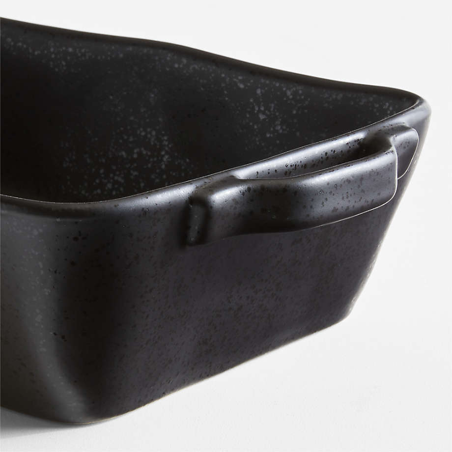 Marin Small Matte Black Ceramic Baking Dish + Reviews