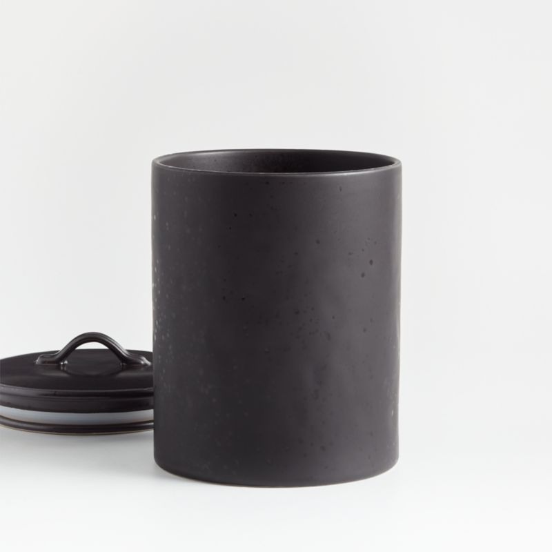 Marin Large Matte Black Canister - image 2 of 3