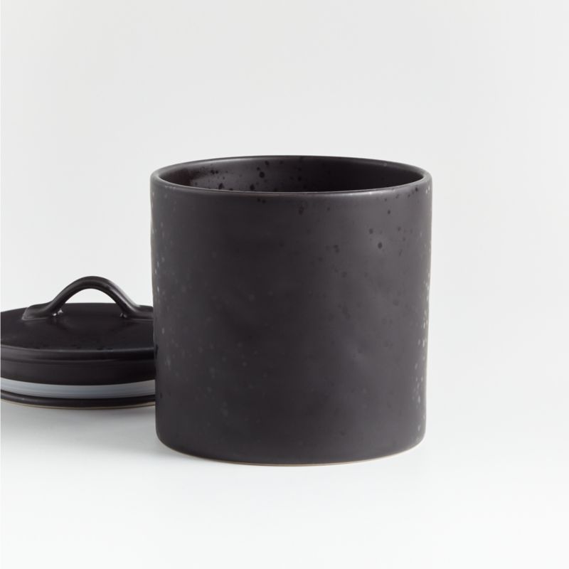 Marin Small Matte Black Canister - image 2 of 4