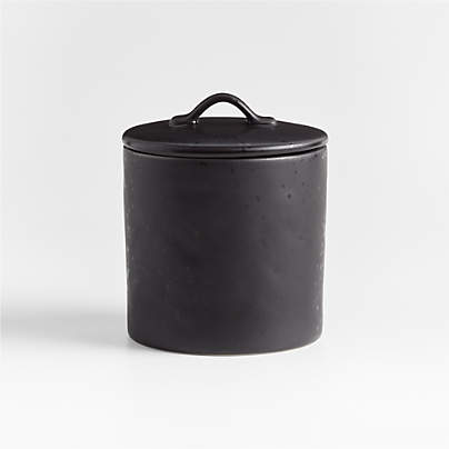 Marin Small Matte Black Canister