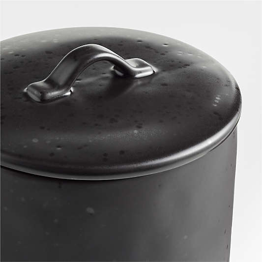 Marin Extra-Large Matte Black Canister