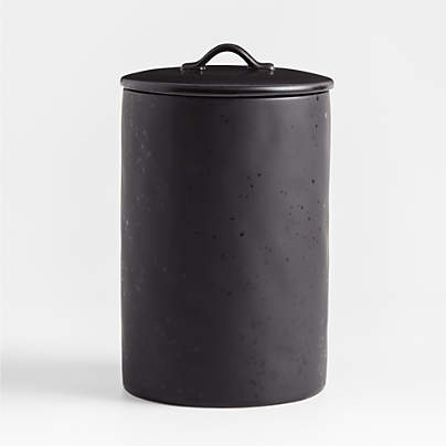 Marin Extra-Large Matte Black Canister