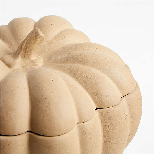 Marin Natural Recycled Lidded Pumpkin Server