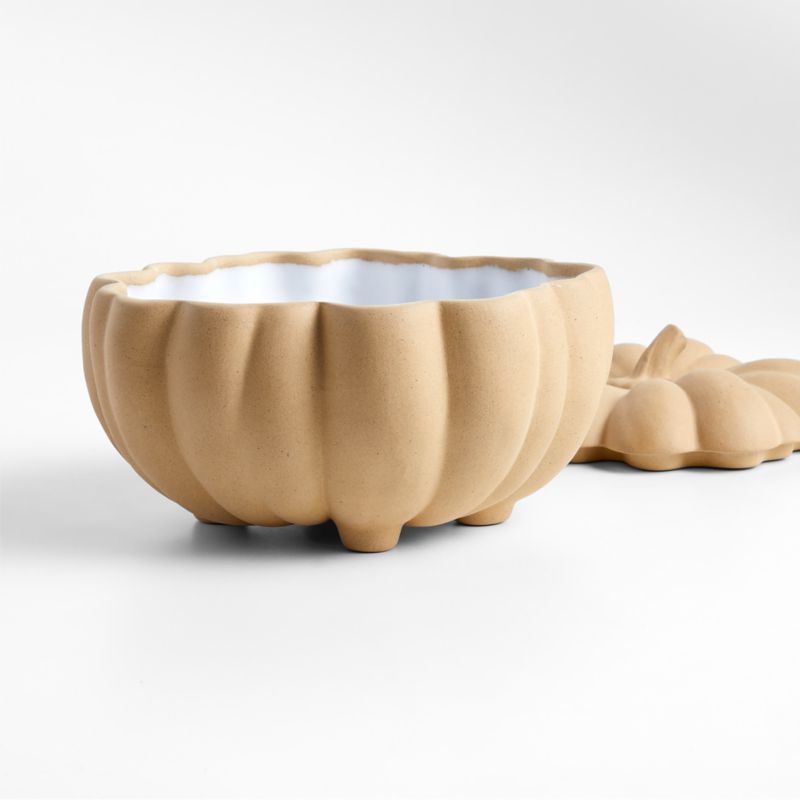 Marin Natural Recycled Lidded Pumpkin Server - image 4 of 5