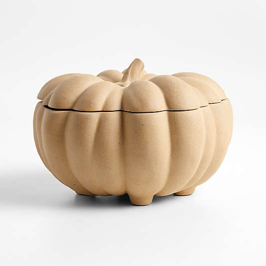 Marin Natural Recycled Lidded Pumpkin Server