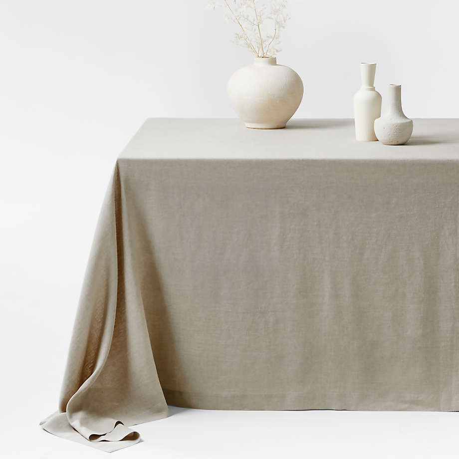 natural tablecloth