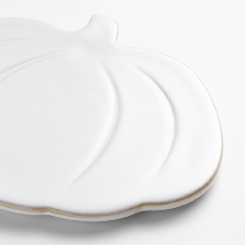 Marin White Stoneware Pumpkin Trivet - image 1 of 2