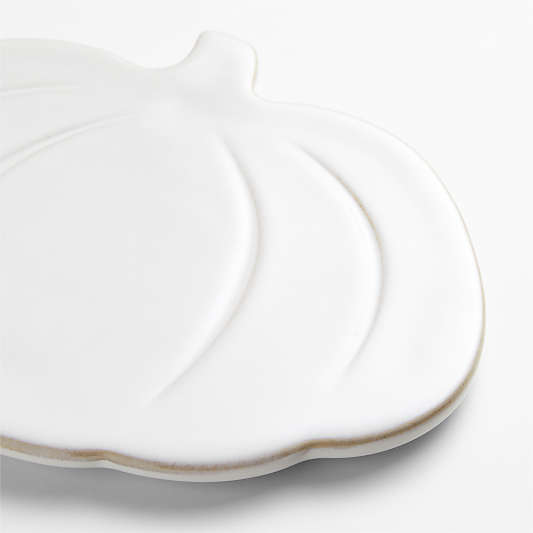 Marin White Stoneware Pumpkin Trivet