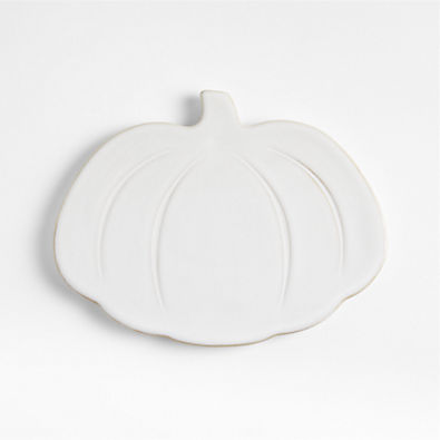 View Marin White Stoneware Pumpkin Trivet details