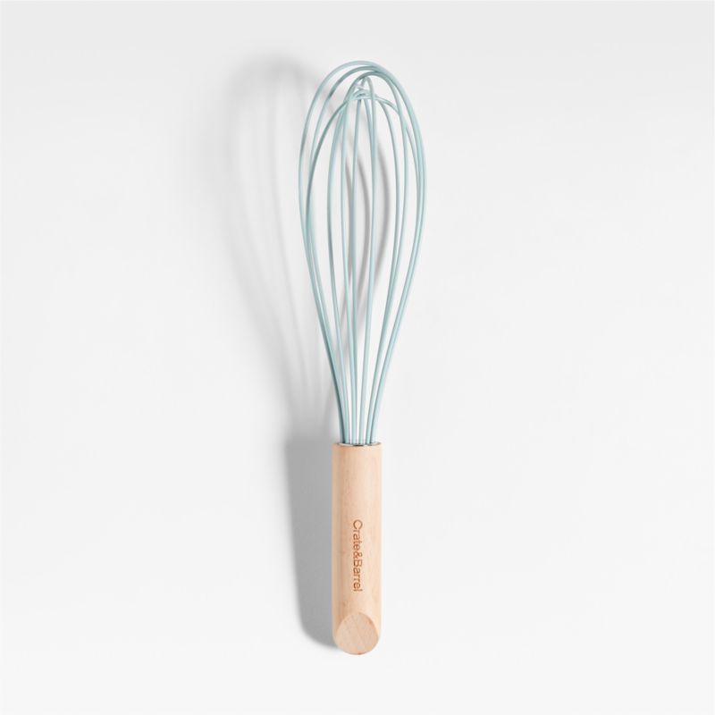 Marin Quiet Blue Silicone and Wood Whisk - image 0 of 6