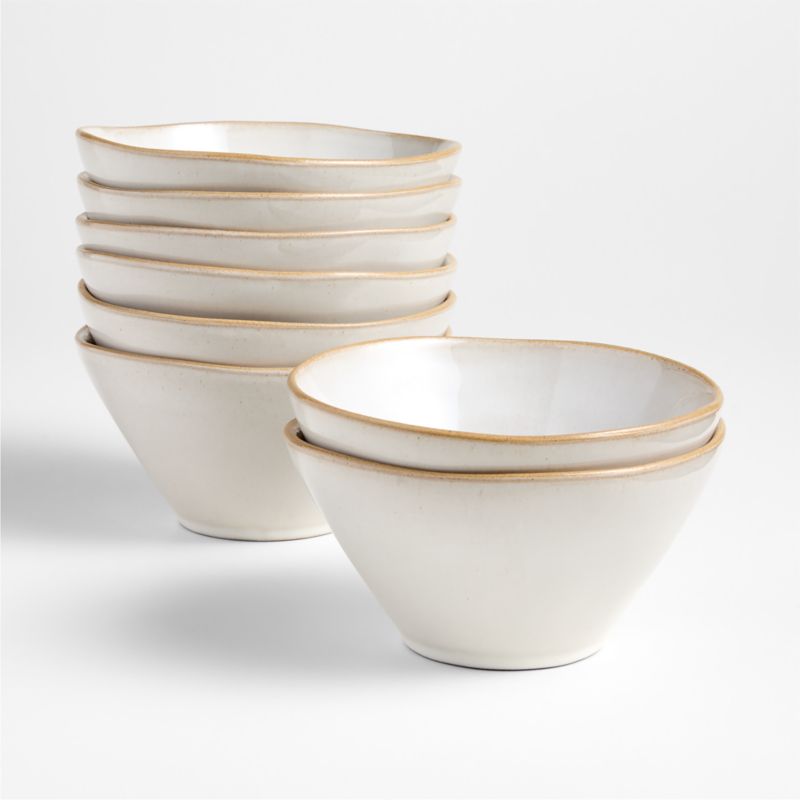 Marin Recycled Natural Stoneware Cereal Bowls, Set of 8 - image 0 of 7